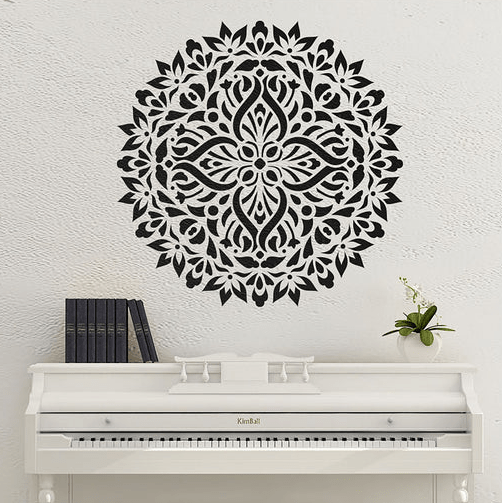 Dekorativni Šablon Alba Rose Mandala