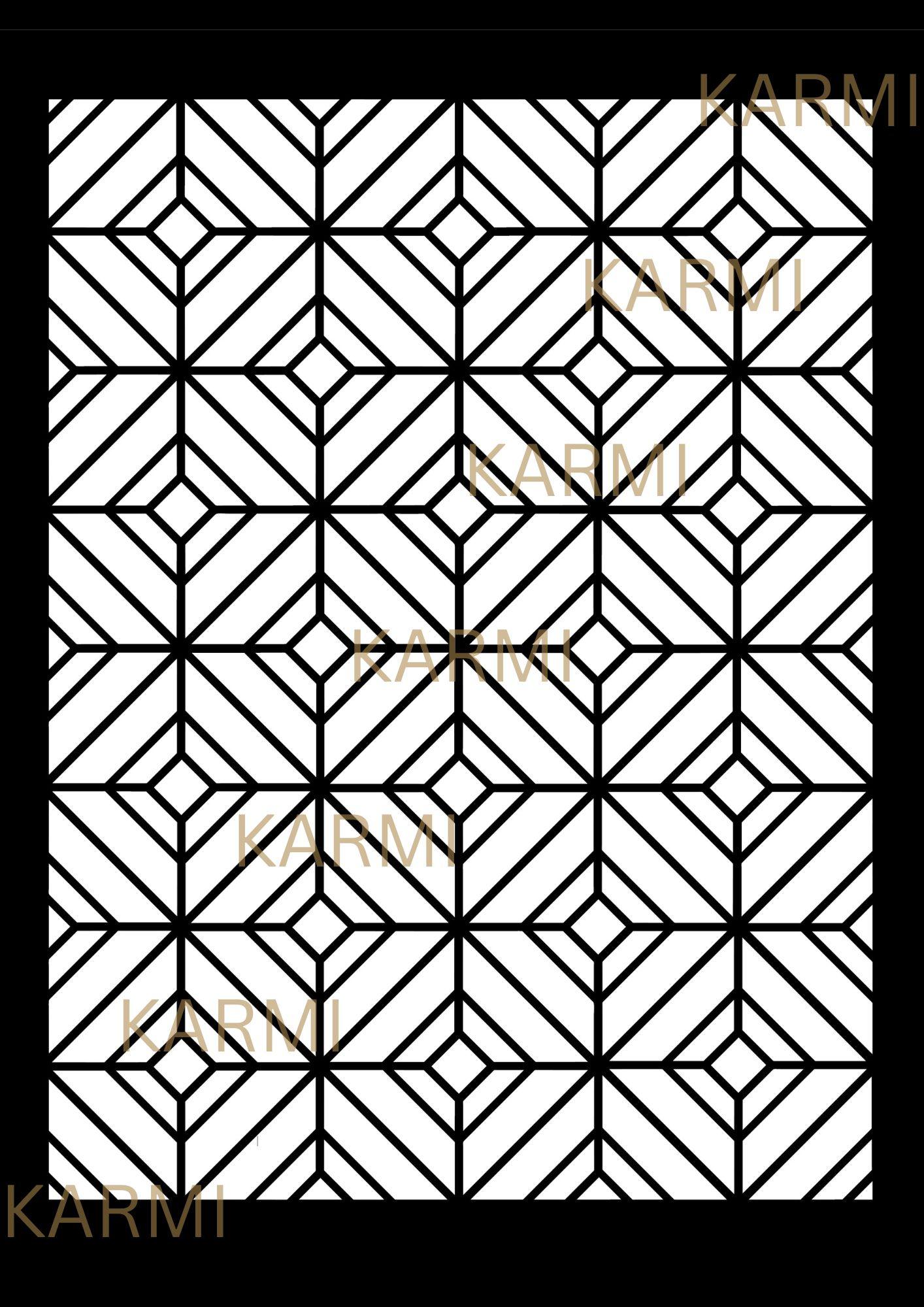 Dekorativni Šablon Skandinavski Hexagon - Slika 4